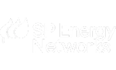 SP Energy Networks logo in white.